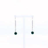 The Nine Filigree Green Phantom Earrings